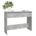 Mesa consola madera de ingeniería gris hormigón 100x35x76,5 cm