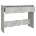 Mesa consola madera de ingeniería gris hormigón 100x35x76,5 cm