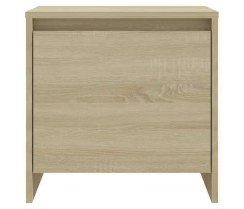 Mesita de noche madera ingeniería roble Sonoma 45x34,5x44,5 cm