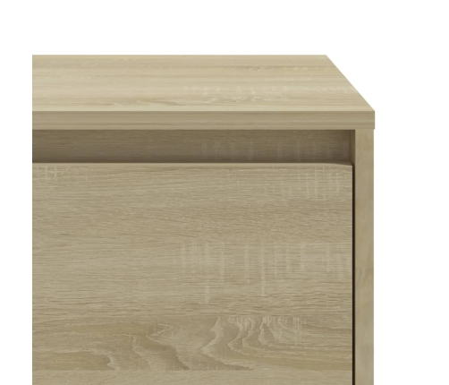 Mesita de noche madera ingeniería roble Sonoma 45x34,5x44,5 cm