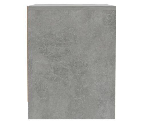 vidaXL Mesita de noche madera ingeniería gris hormigón 45x34x44,5 cm