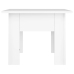 Mesa de centro madera contrachapada blanco 55x55x42 cm