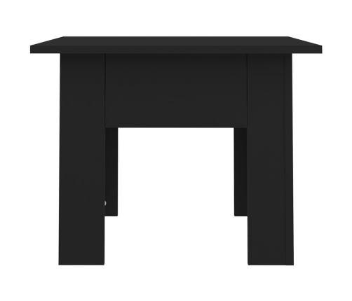 Mesa de centro madera de ingeniería negra 55x55x42 cm