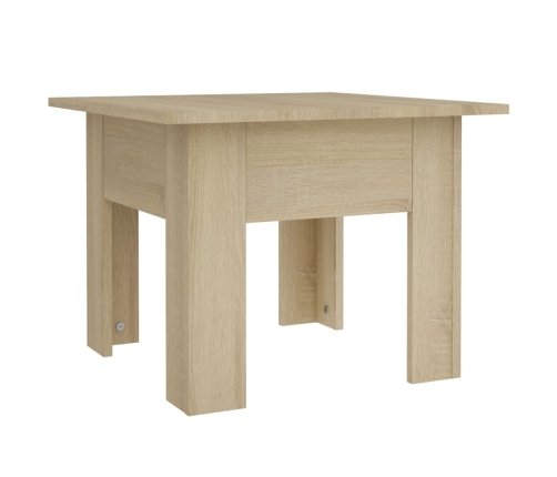 Mesa de centro madera de ingeniería roble Sonoma 55x55x42 cm