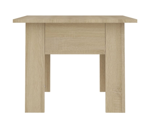 Mesa de centro madera de ingeniería roble Sonoma 55x55x42 cm