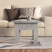 vidaXL Mesa de centro madera contrachapada gris hormigón 55x55x42 cm