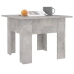 vidaXL Mesa de centro madera contrachapada gris hormigón 55x55x42 cm