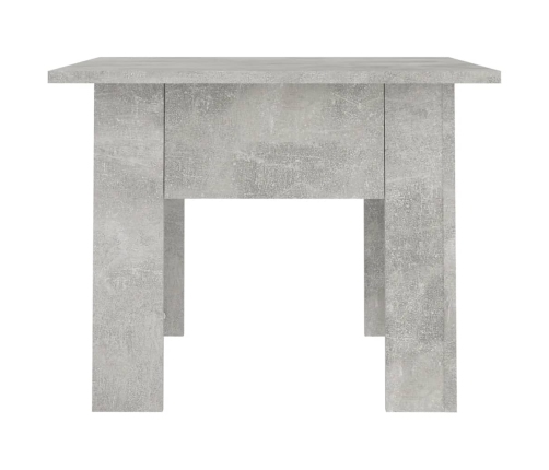 vidaXL Mesa de centro madera contrachapada gris hormigón 55x55x42 cm