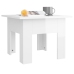 Mesa de centro madera de ingeniería brillo blanco 55x55x42 cm