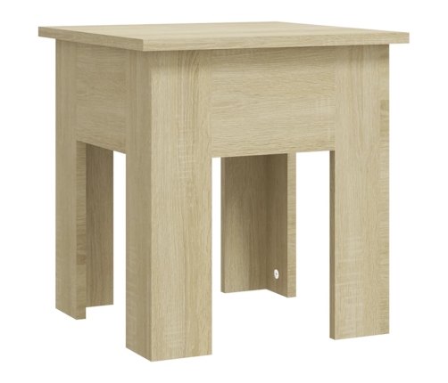 vidaXL Mesa de centro madera de ingeniería roble Sonoma 40x40x42 cm