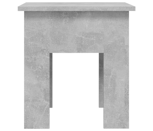 Mesa de centro madera de ingeniería gris hormigón 40x40x42 cm