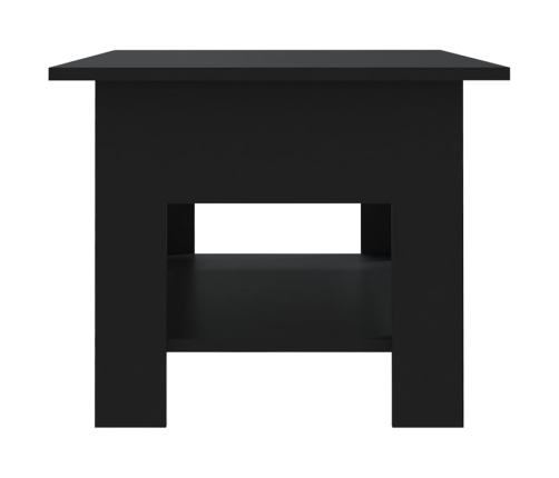 Mesa de centro madera de ingeniería negra 102x55x42 cm