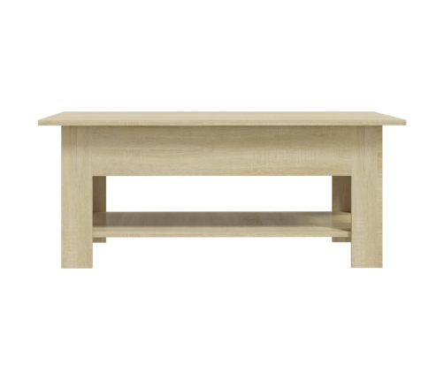 Mesa de centro madera de ingeniería roble Sonoma 102x55x42 cm