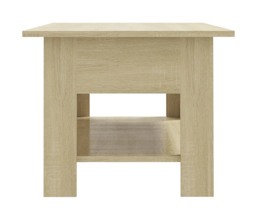 Mesa de centro madera de ingeniería roble Sonoma 102x55x42 cm