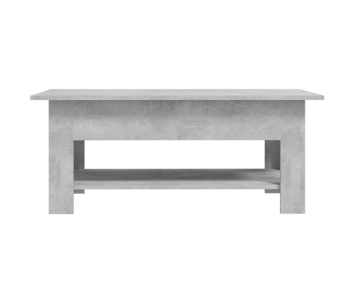 Mesa de centro madera de ingeniería gris hormigón 102x55x42 cm