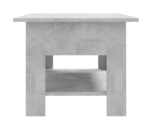 Mesa de centro madera de ingeniería gris hormigón 102x55x42 cm