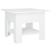 Mesa de centro madera contrachapada blanco 55x55x42 cm