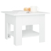 Mesa de centro madera contrachapada blanco 55x55x42 cm