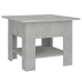 Mesa de centro madera contrachapada gris hormigón 55x55x42 cm