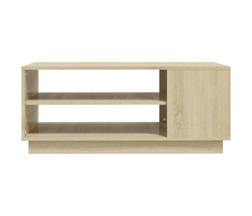 Mesa de centro madera de ingeniería roble Sonoma 102x55x43 cm