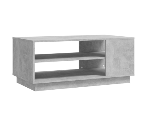 Mesa de centro madera de ingeniería gris hormigón 102x55x43 cm