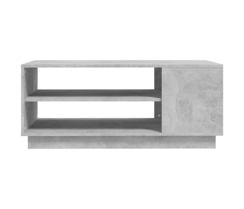 Mesa de centro madera de ingeniería gris hormigón 102x55x43 cm