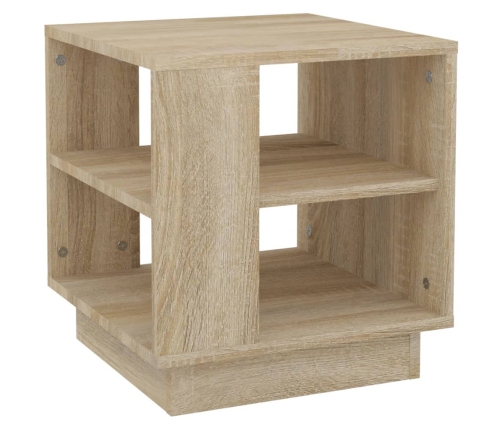 vidaXL Mesa de centro madera de ingeniería roble Sonoma 40x40x43 cm