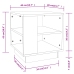 vidaXL Mesa de centro madera de ingeniería roble Sonoma 40x40x43 cm