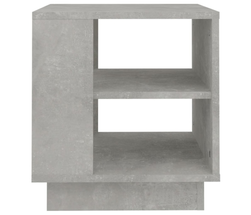 Mesa de centro madera de ingeniería gris hormigón 40x40x43 cm