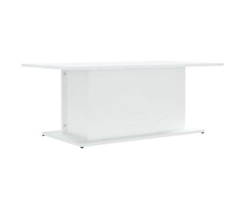 Mesa de centro madera de ingeniería blanca 102x55,5x40 cm