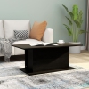 vidaXL Mesa de centro madera contrachapada negro 102x55,5x40 cm