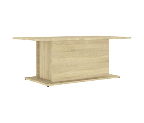 Mesa de centro madera de ingeniería roble Sonoma 102x55,5x40 cm