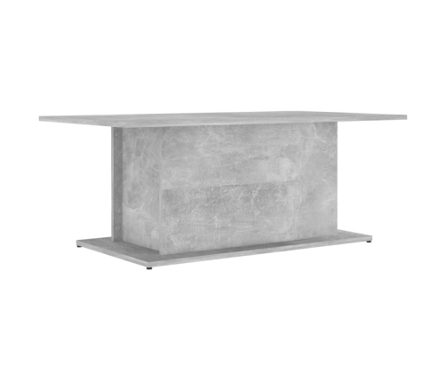 Mesa de centro madera ingeniería gris hormigón 102x55,5x40 cm