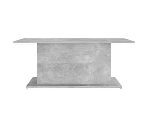 Mesa de centro madera ingeniería gris hormigón 102x55,5x40 cm