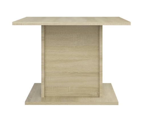 Mesa de centro madera ingeniería roble Sonoma 55,5x55,5x40 cm
