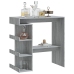 Mesa bar estante almacenaje gris Sonoma 100x50x101,5 cm