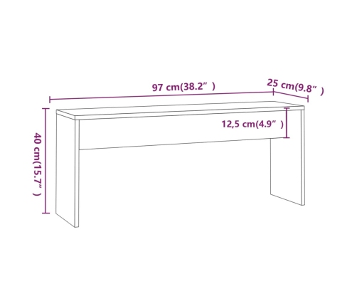 Set de comedor 3 pzas madera de ingeniería gris Sonoma