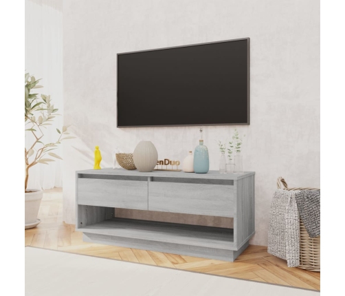 Mueble de TV madera de ingeniería gris Sonoma 102x41x44 cm