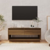 Mueble de TV madera de ingeniería marrón roble 102x41x44 cm