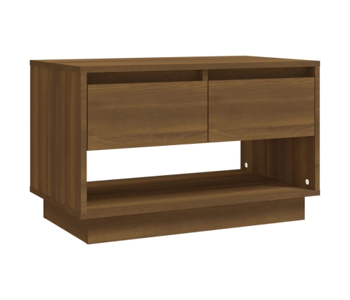 Mueble de TV de madera de ingeniería marrón roble 70x41x44 cm