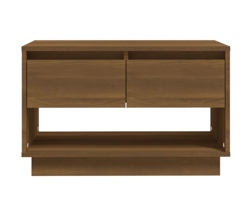 Mueble de TV de madera de ingeniería marrón roble 70x41x44 cm