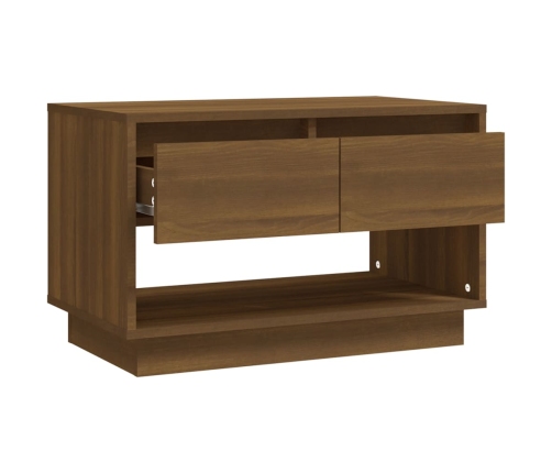 Mueble de TV de madera de ingeniería marrón roble 70x41x44 cm