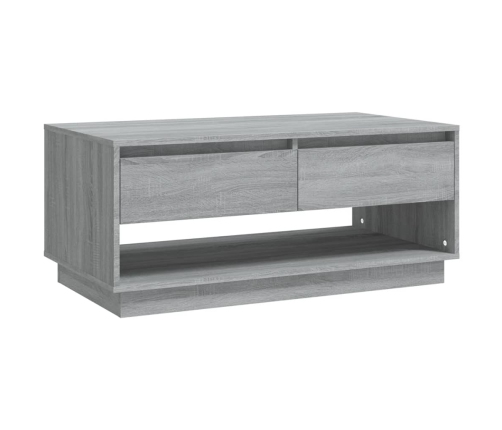 Mesa de centro madera de ingeniería gris Sonoma 102,5x55x44 cm