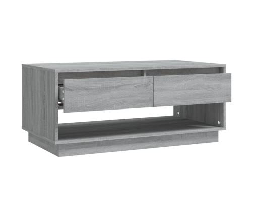 Mesa de centro madera de ingeniería gris Sonoma 102,5x55x44 cm