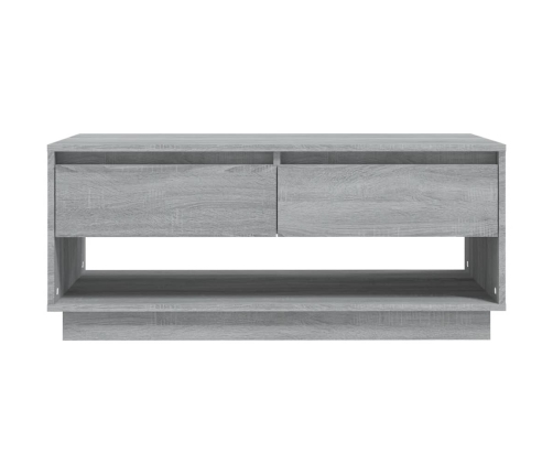 Mesa de centro madera de ingeniería gris Sonoma 102,5x55x44 cm