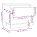 Mesita de noche madera de ingeniería roble ahumado 45x34x44 cm