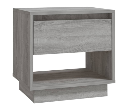 Mesita de noche madera de ingeniería gris Sonoma 45x34x44 cm