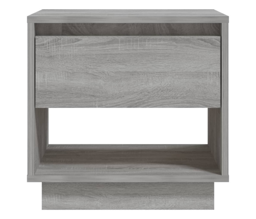 Mesita de noche madera de ingeniería gris Sonoma 45x34x44 cm