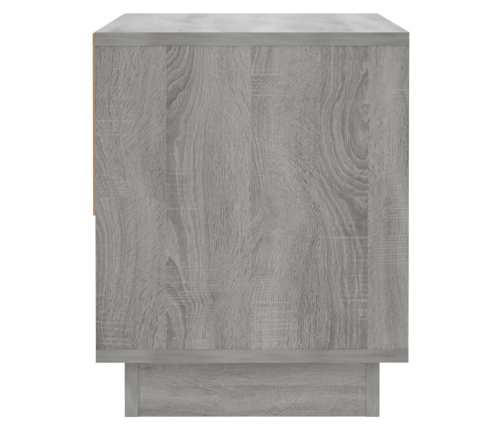 Mesita de noche madera de ingeniería gris Sonoma 45x34x44 cm