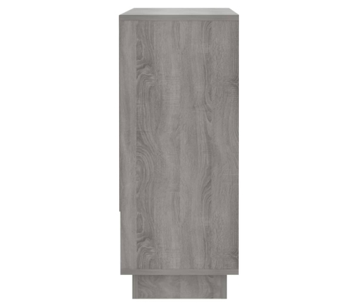 Aparador de madera de ingeniería gris Sonoma 97x31x75 cm